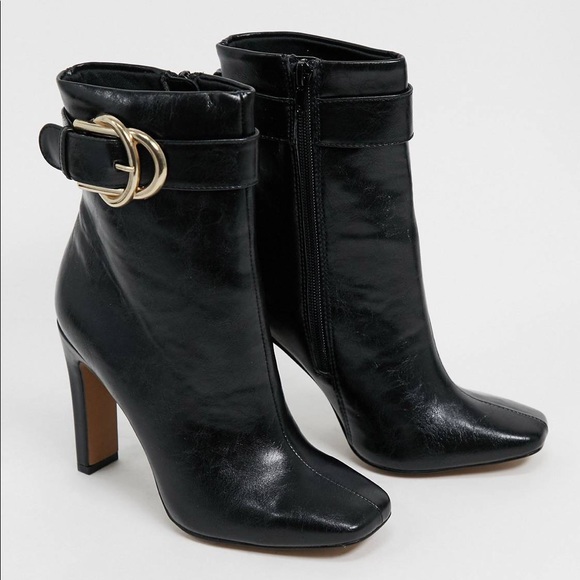 ASOS DESIGN Envy high ankle boots in black - LIKE NEW NEVER WORN - Picture 1 of 7